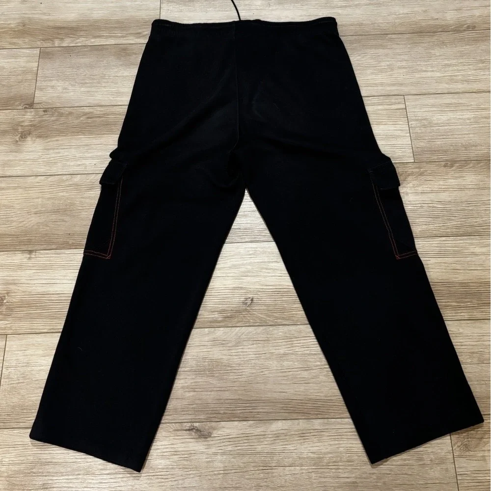 Vintage Air Jordan Track Cargo Black Red pants Large Y2K Athletic Jumpman